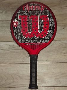 WILSON CHAMP PLATFORM TENNIS PADDLE 4 1/4 355G KILLER GRIT DECK PADDLEBALL