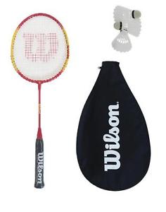 Wilson Impact Junior Raqueta De Bádminton con 3 volantes & Funda