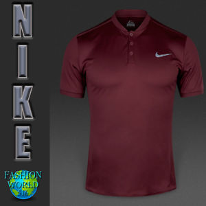 Nike Men's Size L Court Advantage Tennis Polo Shirt  729384 Burgandy