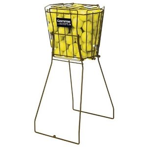 Hi-rise Gold 75 Tennis Ball Hopper Training Practice Aid Basket Rise Ballhopper