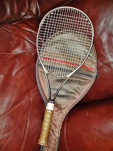 1980's HEAD ELITE PRO TWARON FIBER Midsize Tennis Racquet 4 3/8 " WITH CASE