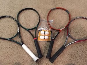 Lot Of 4 Used Prince Tennis Racquets