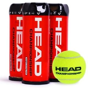 Lote 3 Botes Pelotas Tenis HEAD CHAMPIONSHIP