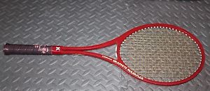 Rare Vintage 70s Kawasaki Graphite Rulerflex Standard Tennis Racket Racquet Red