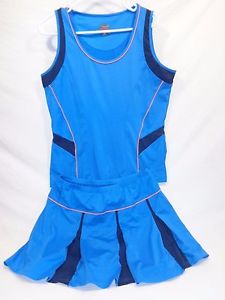 Bolle Two Piece Tennis outfit XL top- Large Skort blue