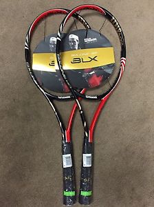 2X New Wilson SIX ONE 95 BLX (16x18) Tennis Racquet Unstrung Sz 4 3/8