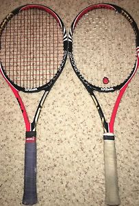 Two Wilson BLX Six-One Tour Rackets