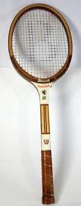 Vintage Wooden Tennis Racquet Bancroft Bjorn Borg Wood Racket Monte Carol4 1/2 L