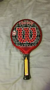 WILSON CHAMP PLATFORM TENNIS PADDLE 4 1/4 355G KILLER GRIT DECK PADDLEBALL