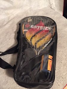 Ektelon AVENGER Powerfan Fusionlite Longbody Racquetball Racquet, Balls & Case.