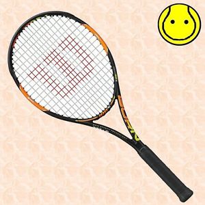 New Wilson Burn 100S 4-3/8 Grip -  STRUNG Tennis Racquet