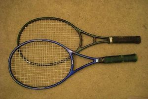 2x Tennis Racquets, Wilson Ultra FPK 95 & Prince Graphite, blue & green