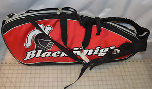 BLACK KNIGHT Double Racket Bag - Red/Black