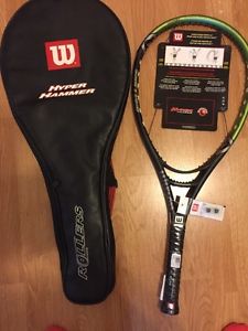 New with Tags Wilson Hyper Hammer 2.6 Rollers 115 head 4 1/8 grip Tennis Racquet