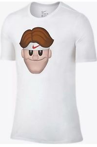 Authentic Nike Nikecourt Tennis Roger Federer Emoji Shirt RF XXL 2XL