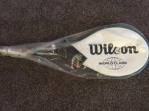 NEW Vintage Wilson World Class Aluminum Metal Tennis Racquet With Cover 4 5/8L