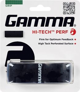 Gamma Hi-Tech Perforated Replacement Grip, Black