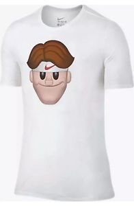 Authentic Nike Nikecourt Tennis Roger Federer Emoji Shirt RF XL Extra Large