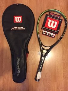 New with Tags Wilson Hyper Hammer 2.6 Rollers 115 head 4 1/4 grip Tennis Racquet