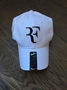 Roger Federer Hat White RF Logo Adjustable