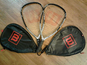 TWO Hyper DLX 190 Wilson Racquetball Racket/Racquet s S-SM GREAT CONDITION