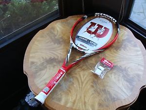 Wilson Steam 99S 16X15 Racquet 4 1/4 Unstrung + Bonus (OverGrip and Strings)