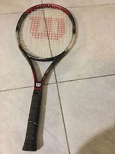 WILSON Ultra OS + STRETCH TENNIS RACQUET Oversize Plus 4 3/8 Good Condition