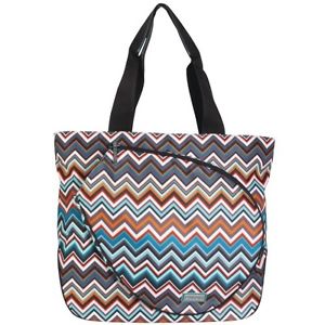 $84 Hadaki Tennis Tote - Luna Blue Safari ZigZag