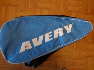Avery 6 packs black and blue Tennis Bag with shoulder straps
