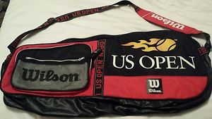 Wilson US Open Tennis racquet carry bag tote Black Red White