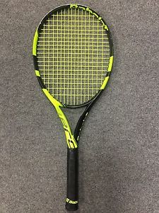 Babolat Pure Aero 2016 4 3/8 STRUNG (Tennis Racket 300g 10.6oz FSI Cortex Drive