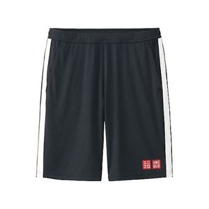 UNIQLO TENNIS SHORTS NOVAK DJOKOVIC   2016 SIZE  XL   BLACK