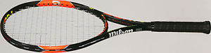 USED -Wilson Burn 100S Tennis Racquet 4-3/8