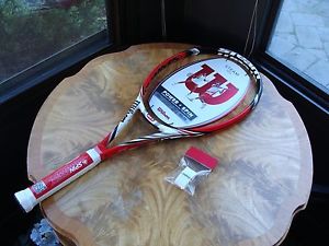 Wilson Steam 99S 16X15 Tennis Racquet 4 1/2 Unstrung + Bonus(OverGrip & Strings)