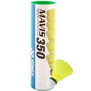 Yonex Mavis 350 Plastic Badminton Shuttlecocks 6pcs 1 pkg Medium Speed White
