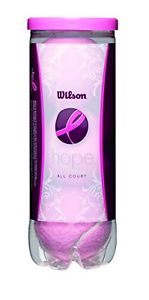 Wilson Sporting Goods Hope All Court Extra Duty Tennis Balls (Pink, 1-Can)