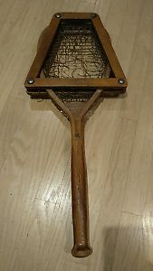 ANTIQUE VINTAGE ALEX TAYLOR & CO WOOD TENNIS RACQUET W/PRESS