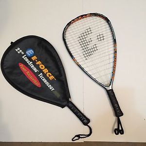 2 E-Force Chaos Racquetball Racquets And Covers, Used