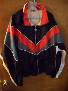 WILSON ADVANTAGE Zip-up Warm-up Tennis Jacket (Red/Black/Gray/White) Men's XL