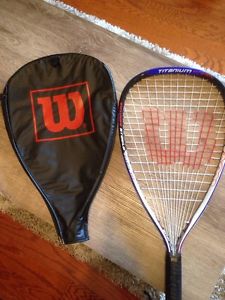 Wilson Titanium Strength Racquetball Racquet - Volcanic Beam - 3 7/8" Grip