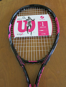 Wilson Starter Player 113 Tennis Racquet 4 1/4" Black Pink Breast Cancer Ed. NEW