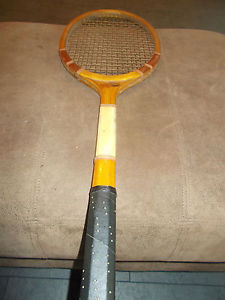 Vintage TruSport Antique Wood Tennis Racquet PHILADELPHIA