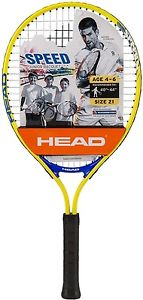 Head Junior Speed Tennis Racket, 21 inch 3 and 5/8 inch Grip, Yellow Racquet New