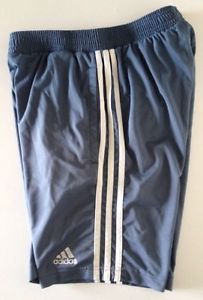 Mens Blue Adidas 3 Stripes Competition Shorts Size Small S