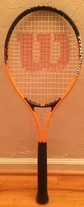 Wilson Titanium 3 Tennis Racquet - Soft Shock L3 - 4 3/8 - Orange & BlacK- NEW