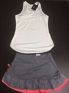 dri fit Womans nike tennis skirt and top