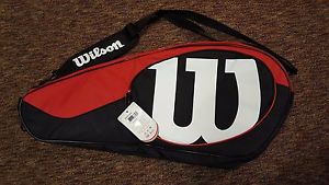 Wilson Match II Tennis bag Red 6 racquet