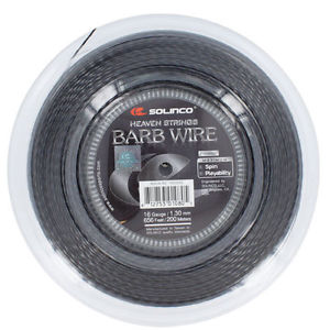 Solinco Barb Wire 16g Reel Tennis String (spin poly polyester gauge 1.30mm 656ft