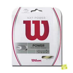 Wilson Cuerdas De Tenis POWER PODER NXT 17 1,26mm Set natural