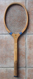 Vintage Antique Old Wright & Ditson Ace Wooden Tennis Racket